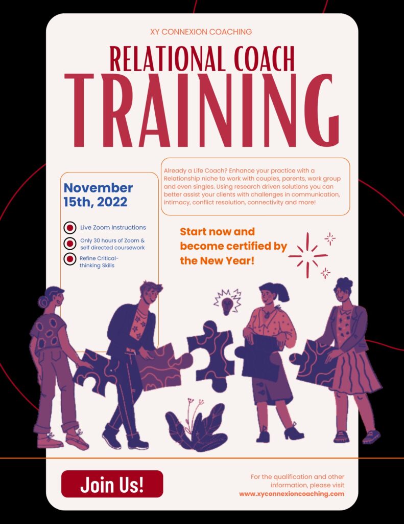 XY ConneXion Coaching Relational Coach Training GCSCORED